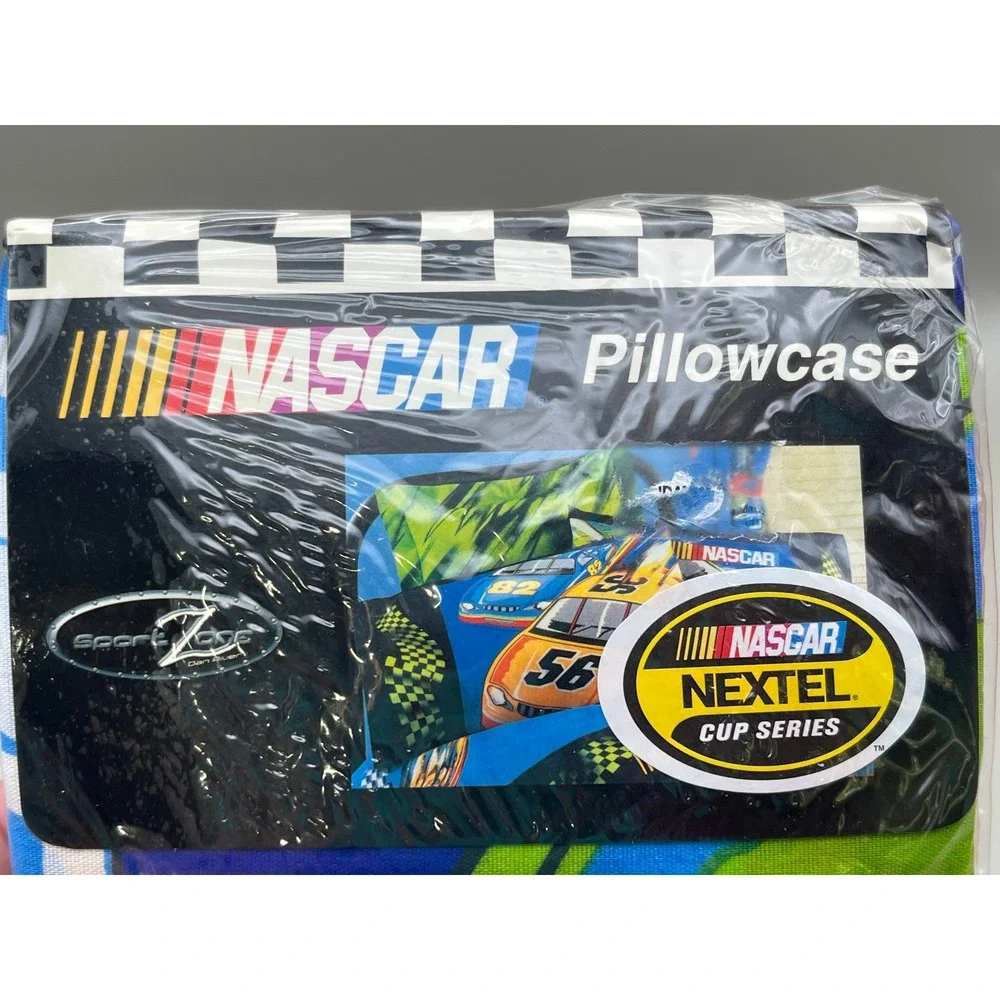 NASCAR Nextel Cup Series Standard Pillowcase Vtg New Old Stock Dan River Racing